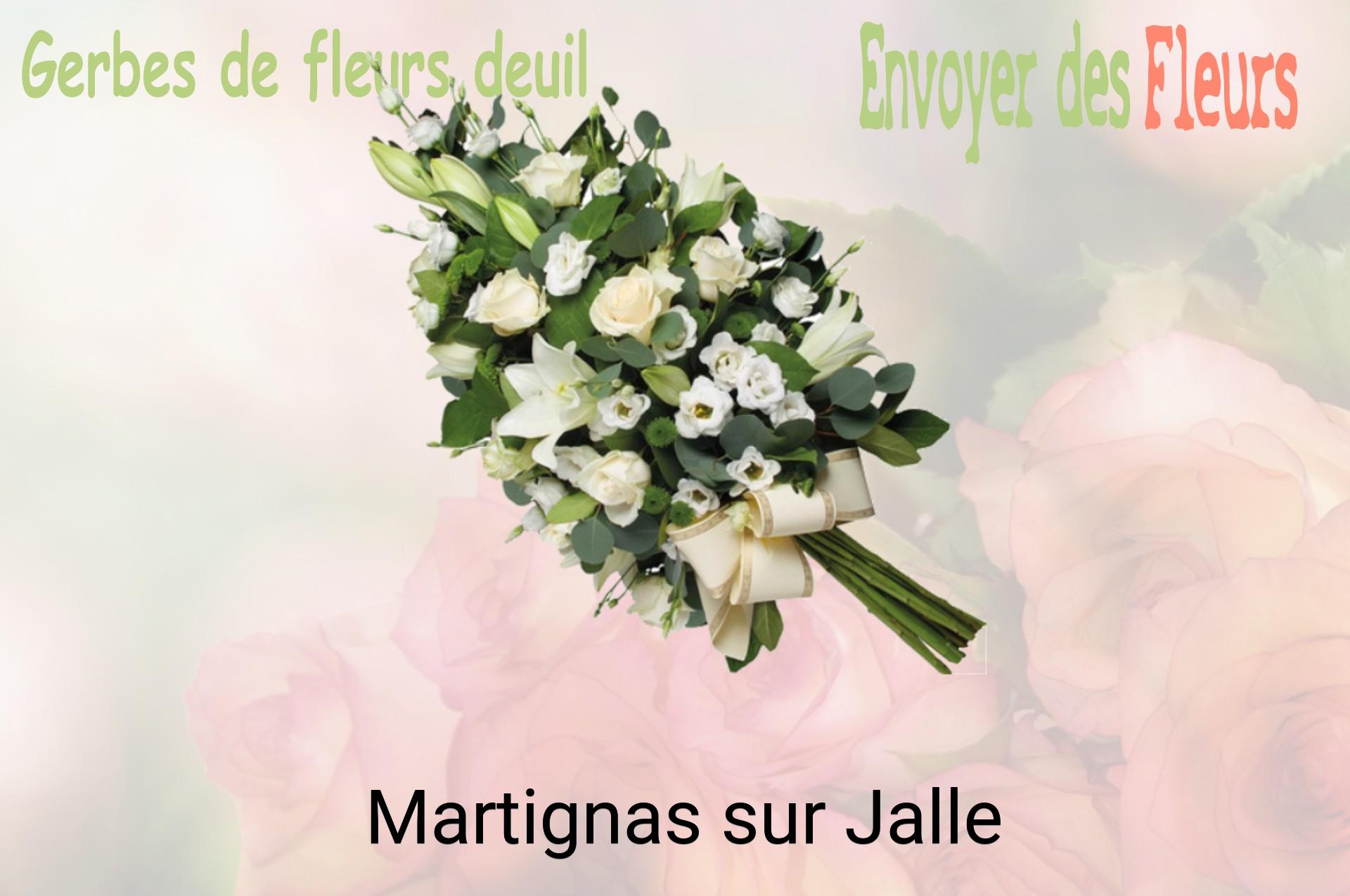 Gerbe de fleurs de deuil livrée à Martignas-sur-Jalle